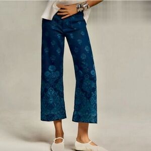 Brand new Anthropologie Maeve Colette crop floral jeans